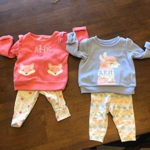 AKH monogrammed winter fleece outfits